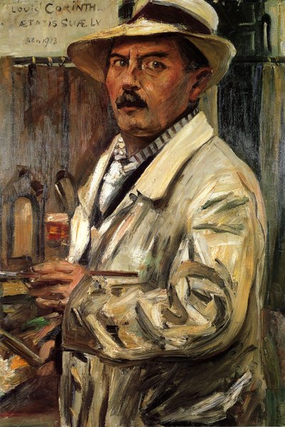 Autoritratto con cappello di paglia da Lovis Corinth